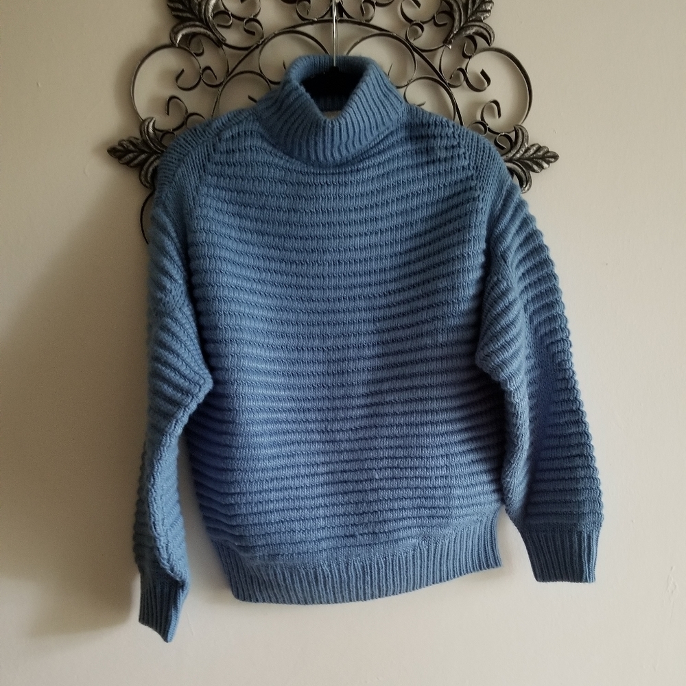 H&M Blue Oversized Chunky Sweater - Picture 2 of 5